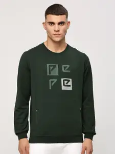 Pepe Jeans Brand Logo Printed Cotton Sweatshirt