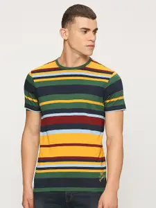 Pepe Jeans Striped Slim Fit Cotton T-shirt