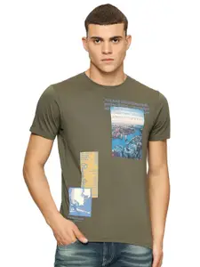 Pepe Jeans Graphic Printed Slim Fit Pure Cotton T-shirt