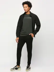 Pepe Jeans Typography Printed Raw Edge Slim Fit T-shirt