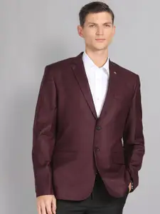 AD By Arvind Checked Notched Lapel Collar Single Breasted Formal Blazers