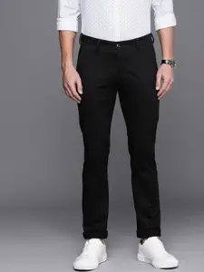 Allen Solly Men Mid Rise Slim Fit Chinos Semi Formal Trousers