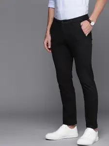 Allen Solly Men Mid Rise Slim Fit Semi Formal Trousers