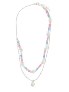 Accessorize Girls Beaded Layered Heart Necklace