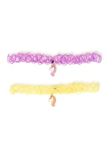 Accessorize Girls Set Of 2 Unicorn Charm Choker Necklaces