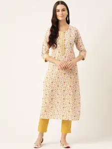 Rue Collection Floral Printed Kurta