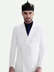 FRENCH CROWN Double-Breasted Formal Blazer