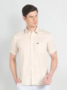 Arrow Sport Slim Fit Spread Collar Cotton Casual Shirt