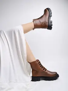 Shoetopia Girls Mid Top Platform Heel Regular Boots