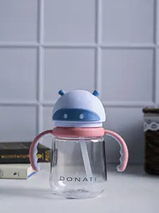 MARKET99 Blue Printed Handle Sipper Bottle - 350mL