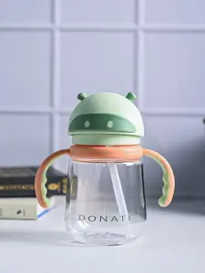 MARKET99 Kids Green & Transparent Printed Sipper Bottle - 350 ML