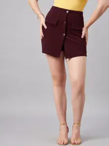 Chemistry Straight Front Slit Mini Skorts