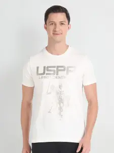U.S. Polo Assn. Denim Co. Typography Printed Slim Fit T-shirt