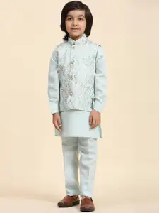 Pro-Ethic STYLE DEVELOPER Boys Regular Cotton Kurta with Pyjamas With Nehru jacket