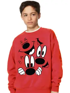 KINSEY Boys Mickey Mouse Printed Fleece Pullover