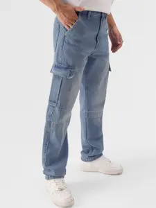 The Souled Store Men Mid-Rise Clean Heavy Fade Stretchable Jeans