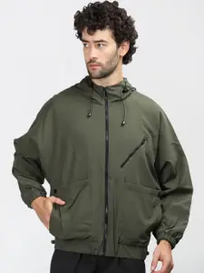 CHKOKKO Windcheater Dry Fit Hooded Tailored  Jacket