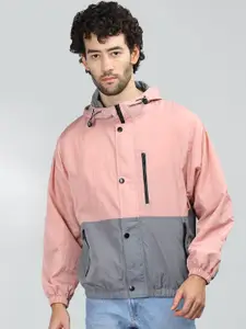 CHKOKKO Colourblocked Windcheater Outdoor Jacket