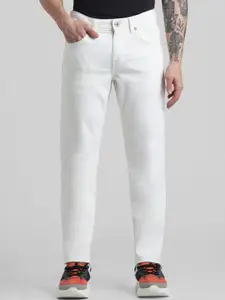 Jack & Jones Men Slim Fit Low-Rise Clean Look Stretchable Jeans