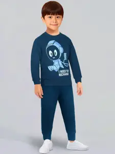 Toonyport Boys Graphic Printed Pure Cotton Tracksuit