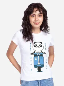 Bewakoof Panda Printed Cotton T-shirt