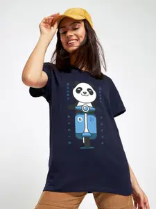 Bewakoof Panda Printed Relaxed Fit T-shirt