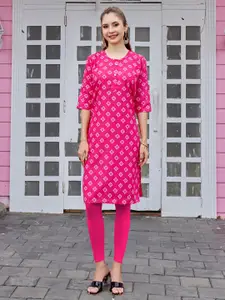 Anouk Rustic Geometric Printed Kurta