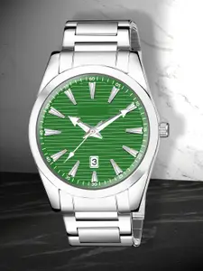 Shocknshop Men Water Resistance Stainless Steel Analogue Chronograph Watch WCH87Green