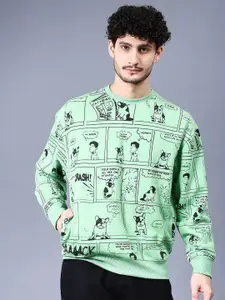The Indian Garage Co Conversational Printed Pullover Sweatshirt