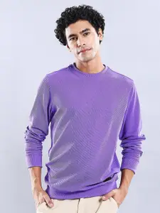 The Indian Garage Co Self Design Round Neck Sweatshirt