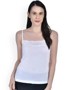 Aimly Cotton Adjustable Strap Lace Camisole