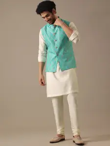 KALKI Fashion Men Kurta with Pyjamas And Nehru Jacket