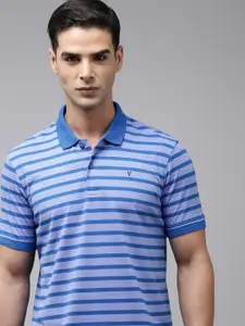 Van Heusen Sport Striped Polo Collar T-shirt