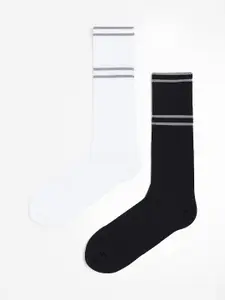 H&M Men 2-Pack DryMove Reflective Sports Socks