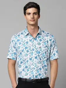 Allen Solly Slim Fit Floral Printed Spread Collar Pure Cotton Formal Shirt