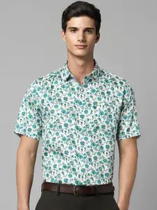 Allen Solly Slim Fit Floral Printed Spread Collar Pure Cotton Formal Shirt