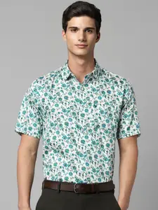 Allen Solly Slim Fit Floral Printed Spread Collar Pure Cotton Formal Shirt