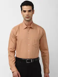 Van Heusen Slim Fit Textured Pure Cotton Party Shirt
