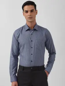 Van Heusen Slim Fit Micro Checked Pure Cotton Formal Shirt