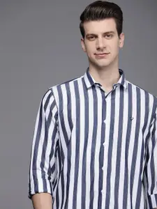 Allen Solly Pure Cotton Classic Slim Fit Striped Casual Shirt