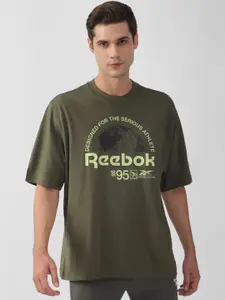 Reebok Training App Typography Printed Round Neck T-Shirt