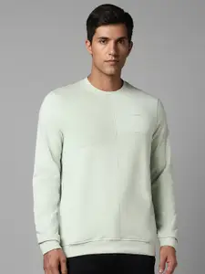 Louis Philippe Jeans Round Neck Long Sleeves Cotton Sweatshirt