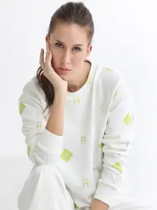 ARTICALE Conversational Printed Cotton Sweatshirt