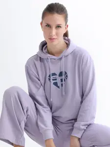 ARTICALE Graphic Prined Hooded Cotton Sweatshirt