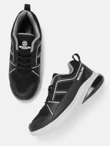 Woodland Men Woven Design Round-Toe Running Shoes