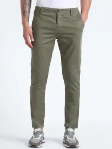 Flying Machine Men Tapered Fit Cotton Chinos Trousers