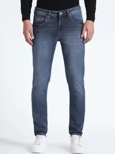 Flying Machine Men Tapered Fit Clean Look Light Fade Stretchable Jeans