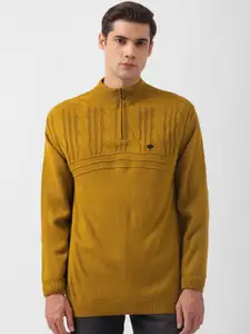 Peter England Casuals Cable Knit Acrylic Pullover