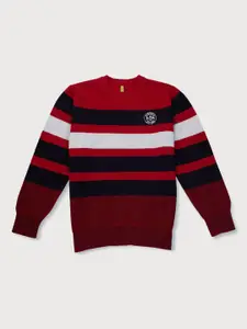 Gini and Jony Boys Striped Cotton Pullover Sweater