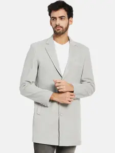 METTLE Notched Lapel Collar Single-Breasted Overcoat